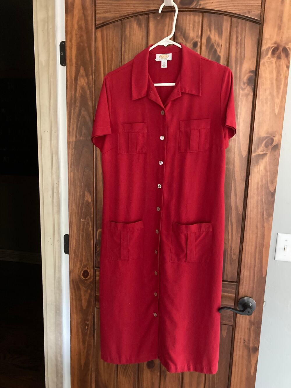 Red Talbots Petites dress  size 10